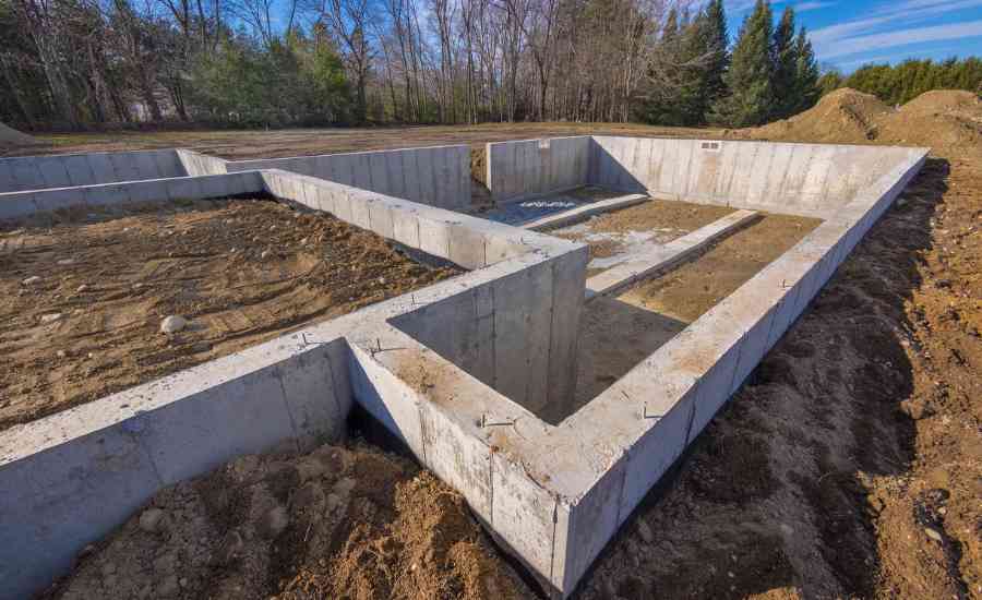 Fundament til byggeprojekt